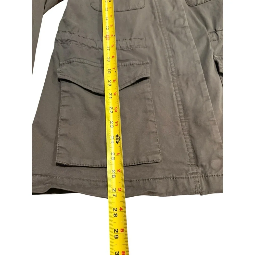 Hinge Utility Jacket Cargo Style Adjustable Waist Sz Small Military Olive